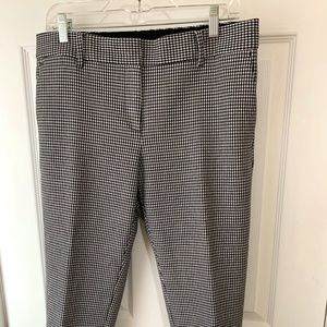 Ann Taylor  cropped pants, houndstooth, 10P